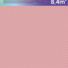 Гармошка розовая перфорированная 1,8 мм (на 8,4 м2)